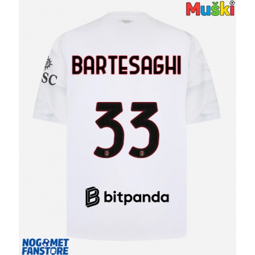 AC Milan Davide Bartesaghi #33 Gostujuci Dres 2026-27 Kratak Rukav